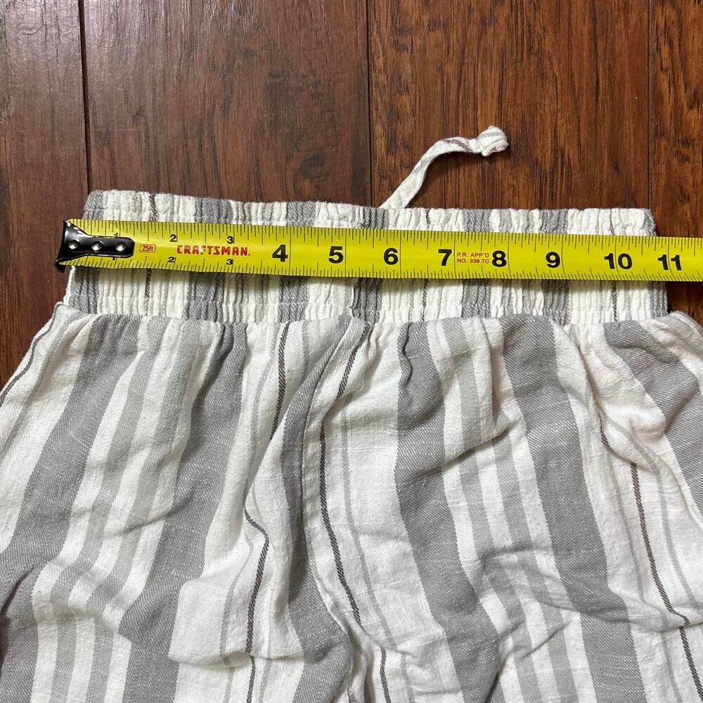 Hot kiss white and grey striped wide-leg pants - Picture 4 of 7